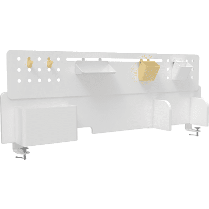 Полка Ergosmart Wooden Space S, 1000х382 мм, с подставкой для книг