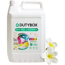 Средство для стирки Dutybox, Жасмин и белый лотос, 5 л, экологичное, для цветного белья, гель-концентрат