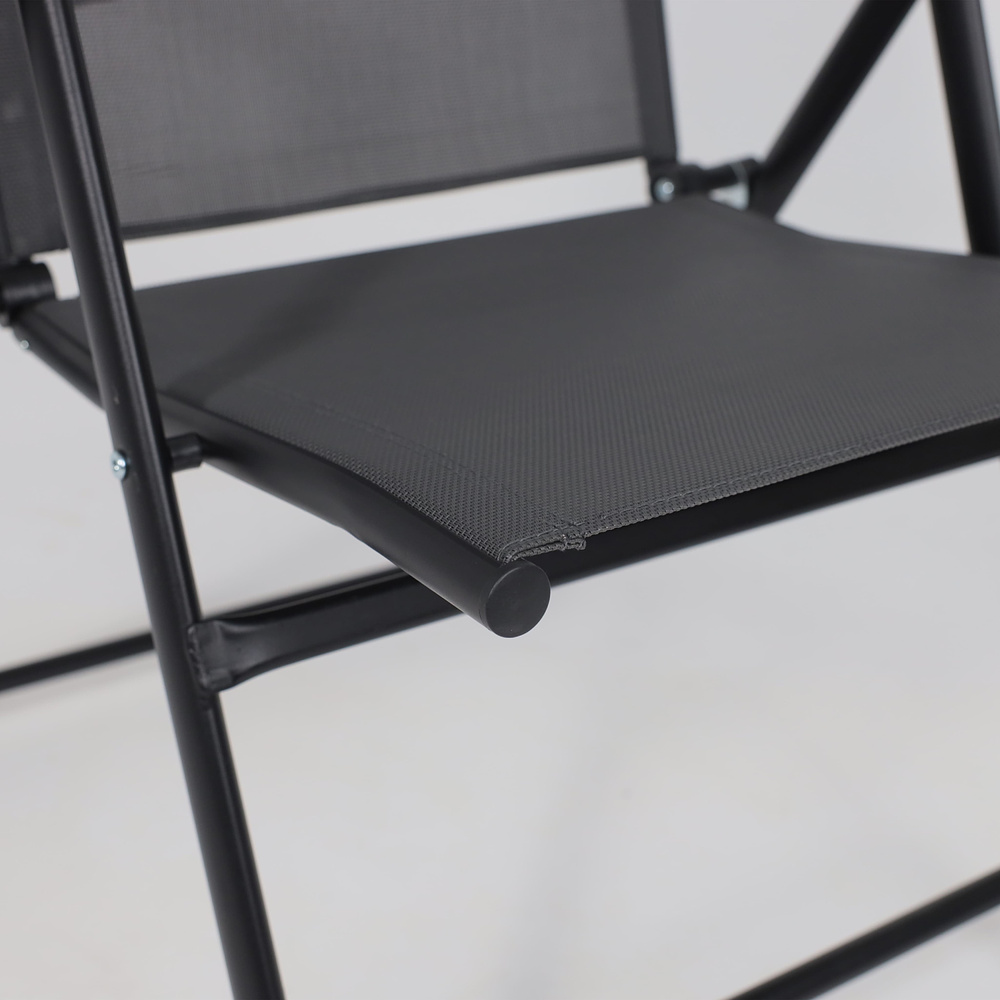 Кресло садовое AksHome CATANIA, ткань, серый, черный - 8