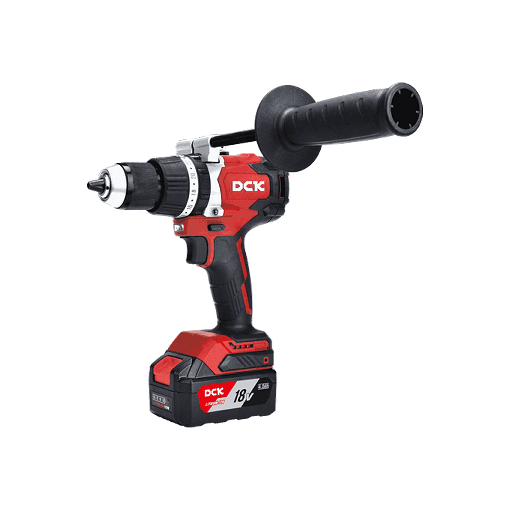 Дрель-шуруповерт "DongCheng" аккумулятор, ударная бесщеточная 20В, 850Вт, 120Нм, аккум. 4.0Ач*2, з/у 4А, тип EM