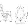 Кресло игровое Бюрократ Knight Thunder 5X экокожа, черный, голубой, металл - 22