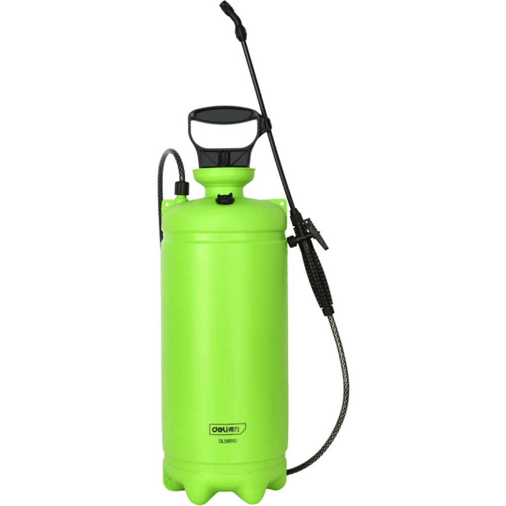 Опрыскиватель Deli GS DL581110, помповый, 10 л, зеленый, черный
