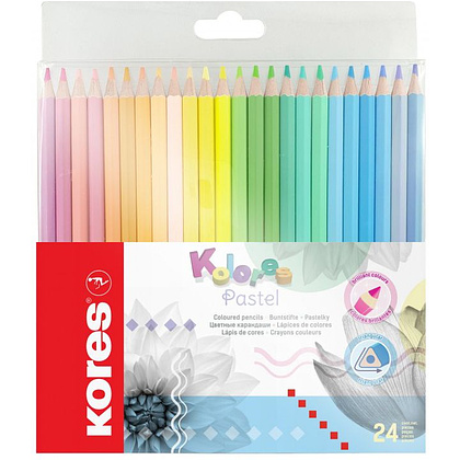 Цветные карандаши "Kolores Pastel", 24 цвета