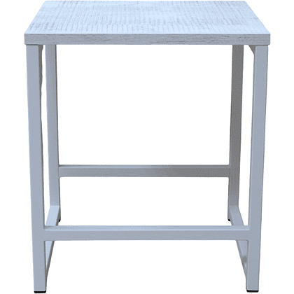 Табурет RION ALLERD, металл, ЛДСП, белый муар, Энигма - 2