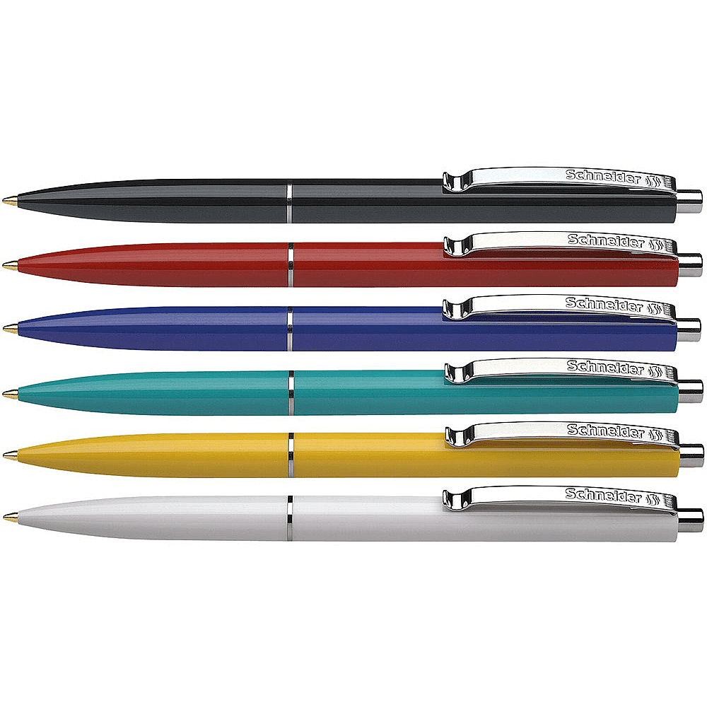 Ручка шариковая автоматическая "Schneider K15", 1 мм, ассорти, стерж. синий