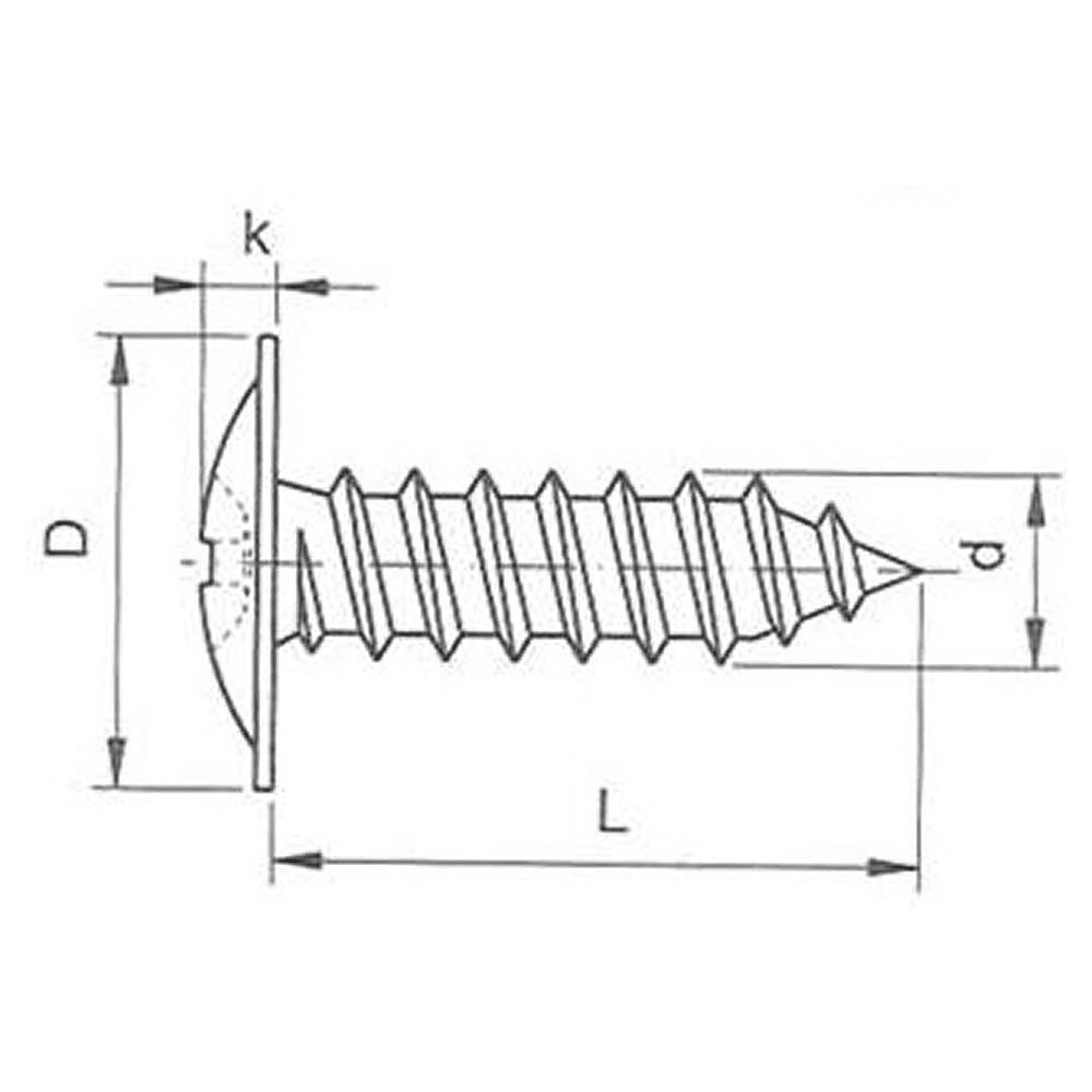 Саморез 4.2х56 мм с прессшайбой, цинк, 500 шт. - 2