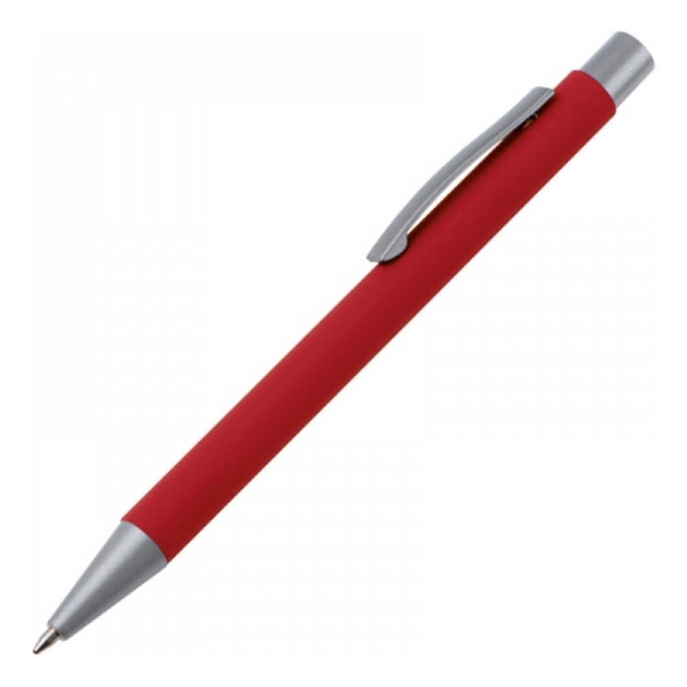 Ручка шариковая автоматическая "Abu Dhabi", 0.7 мм, красный, стерж. синий
