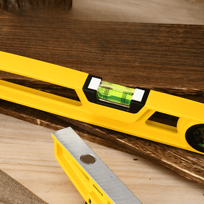 Уровень строительный  Deli YS EDL290400Q, литой, 400 мм, с двойным обзором, пузырьковый - 3