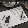 Ручка перьевая Parker "IM Black Lacquer CT", M, металлическая, подарочная упаковка, черный, патрон черный - 7
