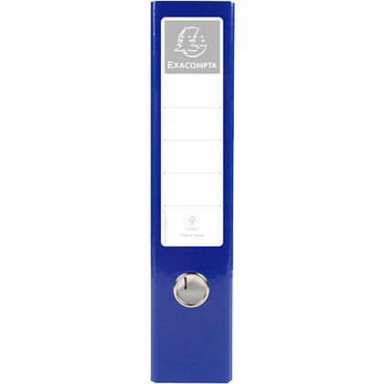 Папка-регистратор "Exacompta", A4, 70 мм, ламинированный картон, синий - 2