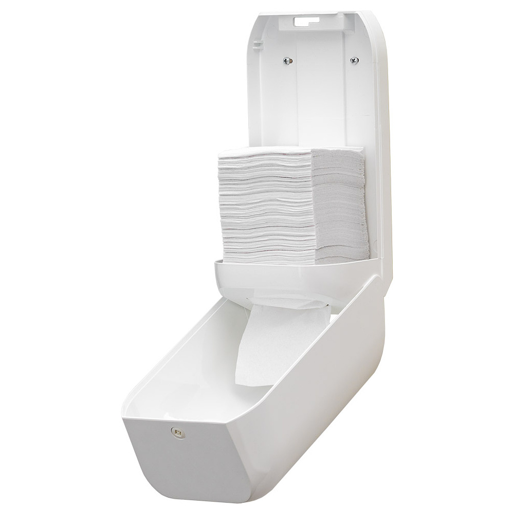Диспенсер Veiro Professional "L-ONE" для туалетной бумаги листовой, белый - 3