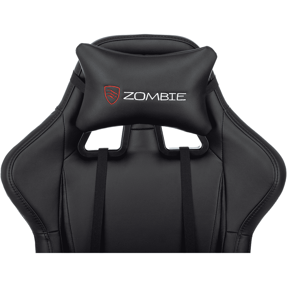 Кресло игровое Zombie GAME TETRA, экокожа, пластик, черный, карбон - 10