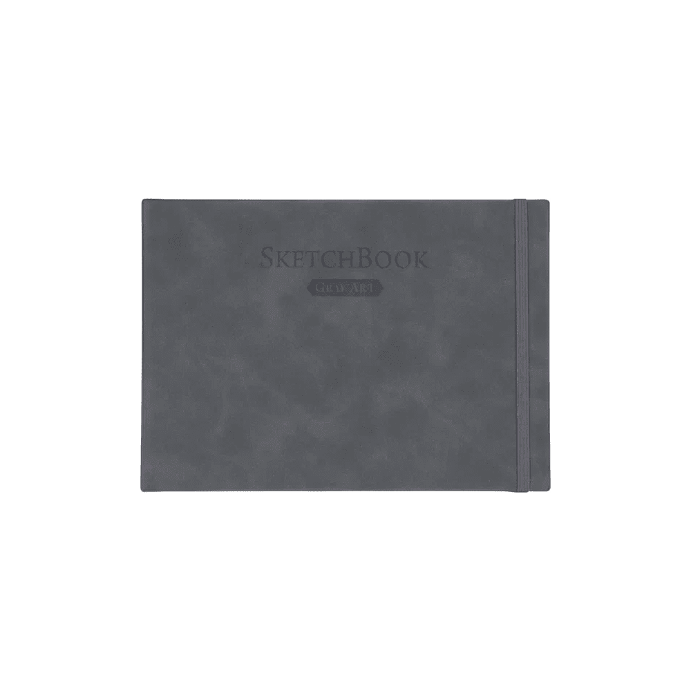 Скетчбук для графики "GrafArt white", 50 листов, А5, 160 г/м2, горизонтальный, серый - 2