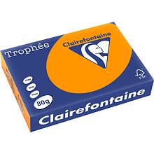 Бумага цветная "Trophée", A4, 500 листов, ярко-оранжевый