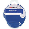 Коврик для мыши "Sonnen", 250х220х20 мм, полиуретан, лайкра, с подушкой под запястье, синий - 2