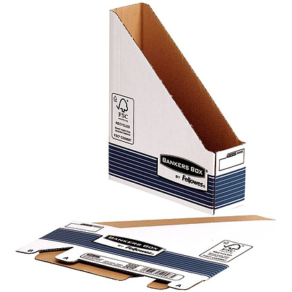 Короб архивный "BankersBox System", 80x312x258 мм, картон - 2