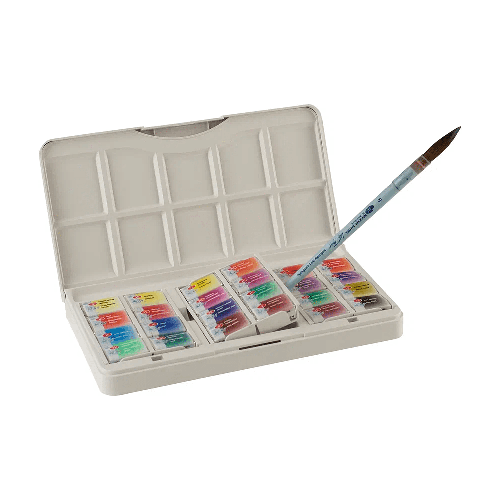 Краски акварельные "Белые ночи новейшая история", 24 цвета, кюветы - 6