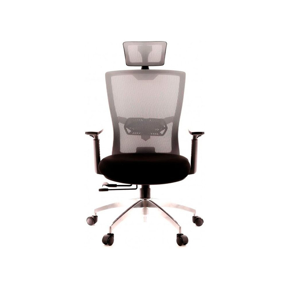 Кресло для руководителя EVERPROF "Polo", ткань, сетка, металл, черный, серый - 3