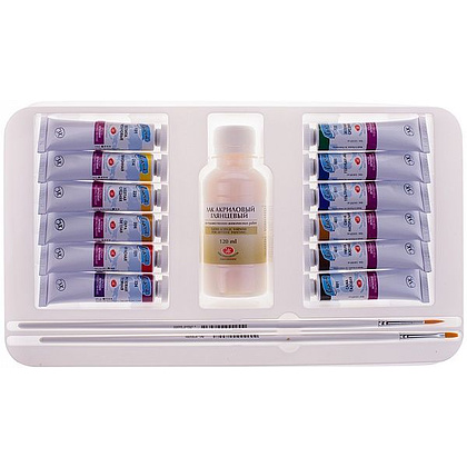 Краски акриловые "Ладога" 12 цв., 18 мл., подарочный - 2