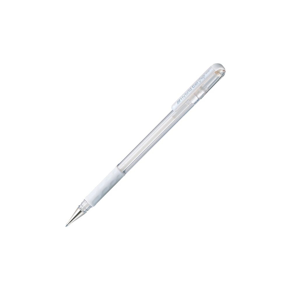 Ручка гелевая "К118", 0.8 мм, белый, стерж. белый