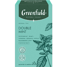 Чайный напиток "Greenfield Tisane Double Mint", 20 пакетиков x 1.8 г, с мятой