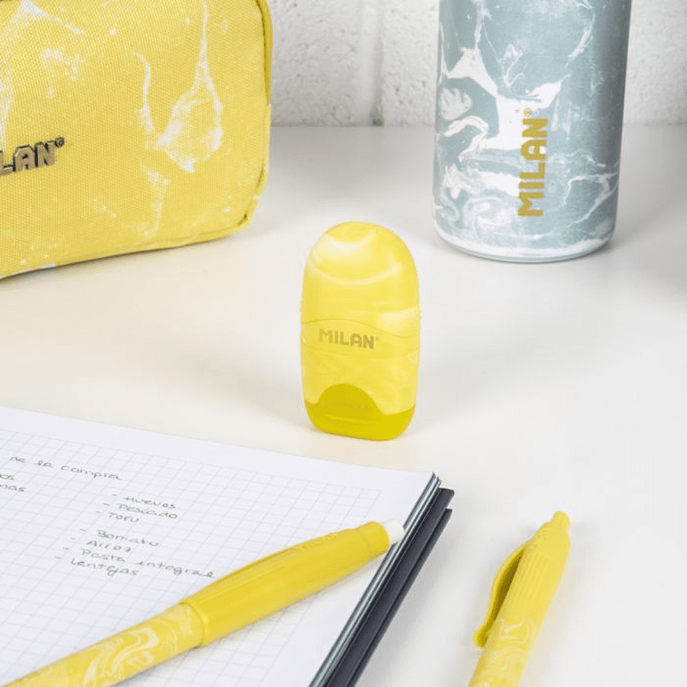 Точилка на 1 отверстие "Capsule Lava", с ластиком, ассорти - 5