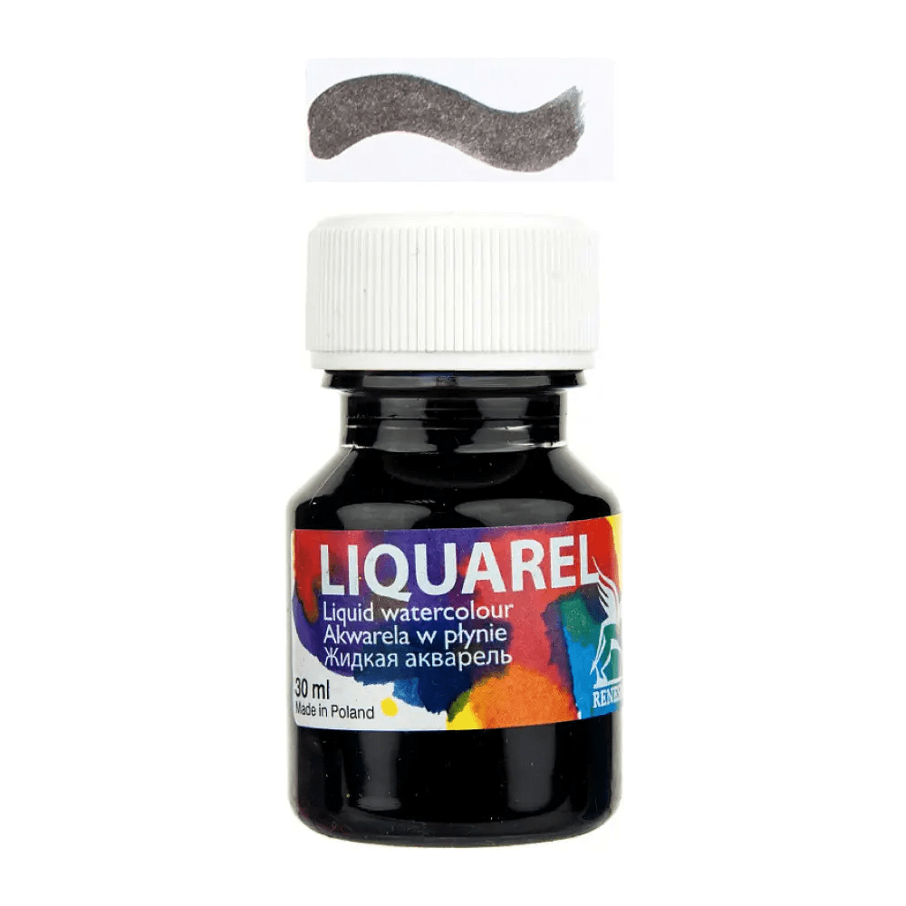 Акварель жидкая "Liquarel", 190 чёрный, 30 мл