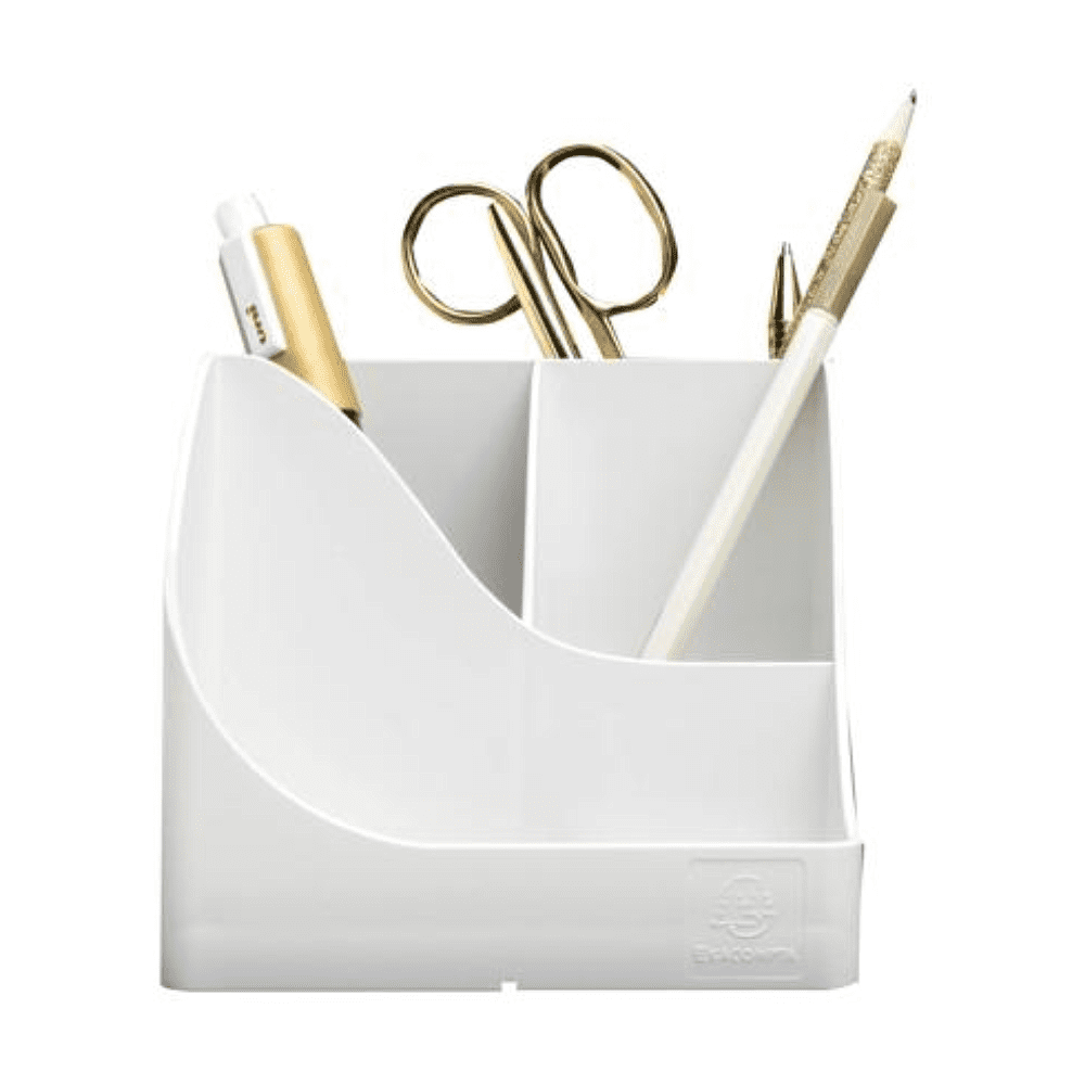 Подставка для ручек "Autentik", пластик, 5 делений, белый - 2