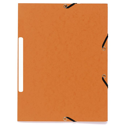 Папка на резинках "Manila", A4, 15 мм, картон, оранжевый