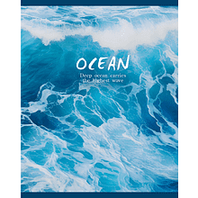Тетрадь "Ocean", А5, 48 листов, клетка, синий