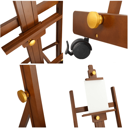 Мольберт-станок "Старый мастер", красный бук, 230 см, холст до 194 см - 6