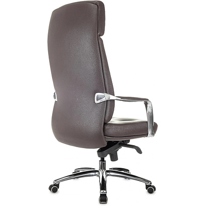 Кресло для руководителя Бюрократ DAO, кожа, коричневый - 5