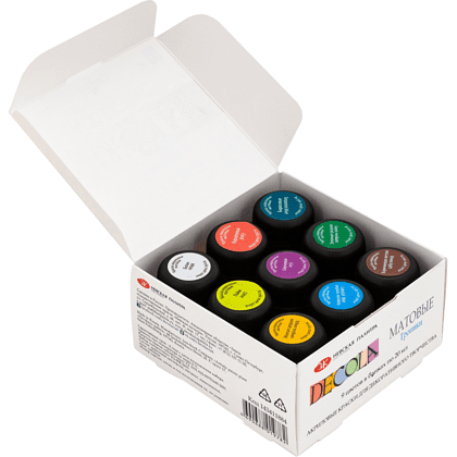 Краска акриловая матовая "Декола тропики", набор 9 цветов, 20 мл, банки - 3