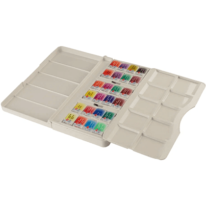 Краски акварельные "Белые ночи новейшая история", 24 цвета, кюветы - 8