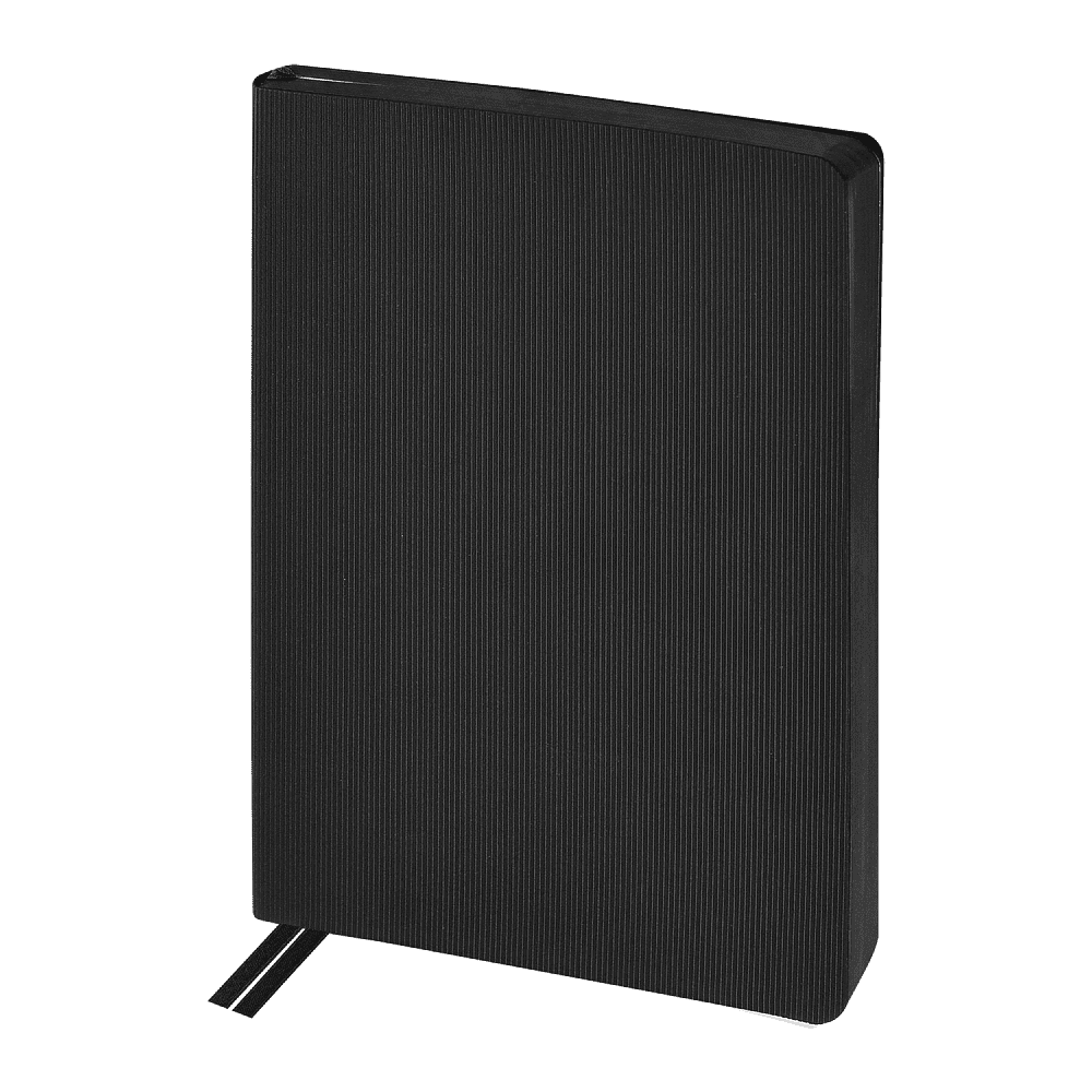 Ежедневник недатированный «Megapolis Slim flex», А5, 256 страниц, черный, срез черный - 3