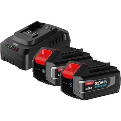 Комплект аккумуляторных батарей и зарядного устройства Deli RS EDE-CM20A4E, 2 АКБ, 4 Ач, З/У 2А