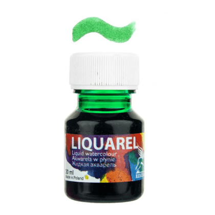 Акварель жидкая "Liquarel", 155 зелёный лесной, 30 мл