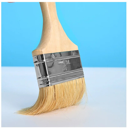 Кисть малярная плоская Deli YS EDL509123, 3"-75 мм, деревянная рукоятка, искусственная щетина - 3