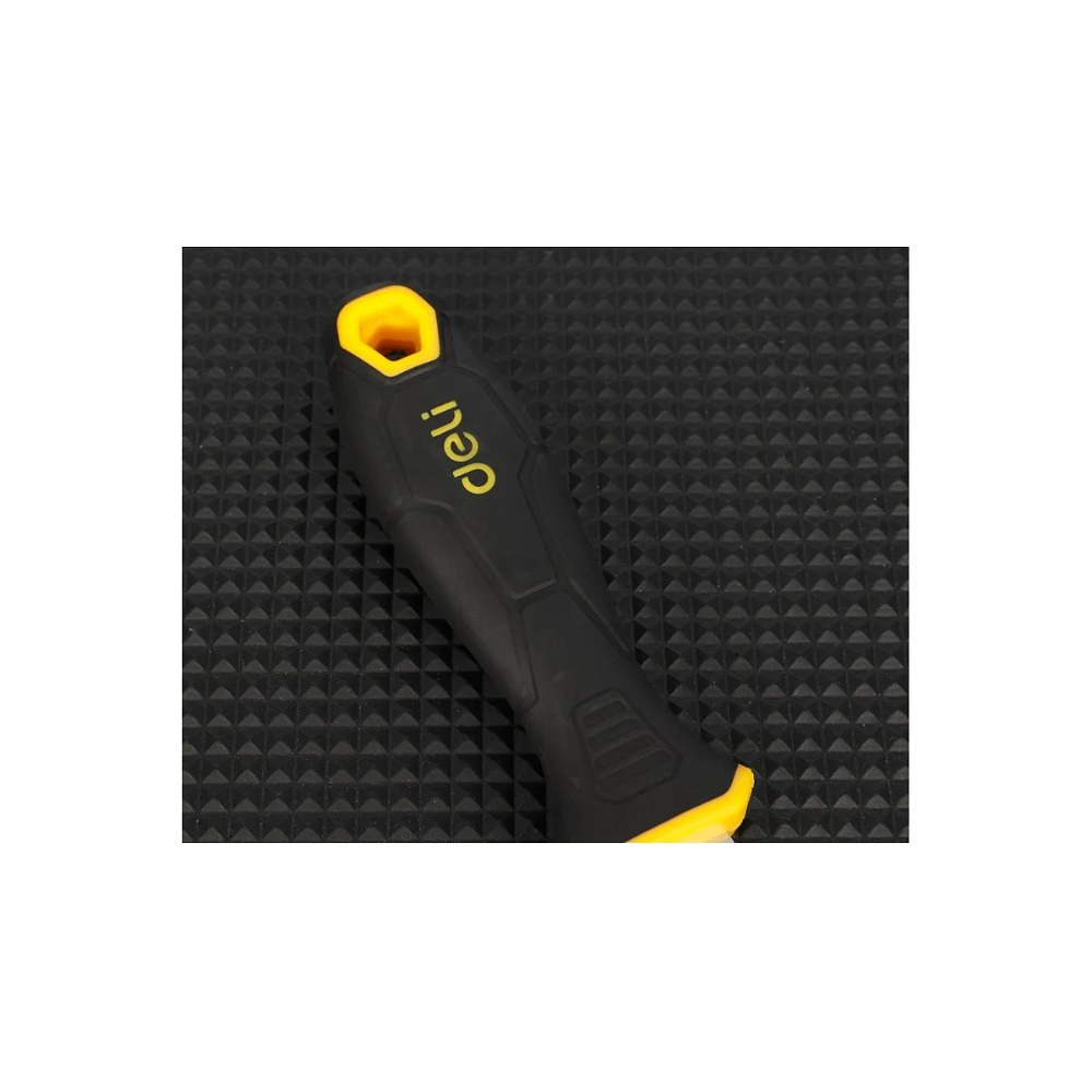 Шпатель нержавеющий Deli YS EDL-HD5, 125 мм, ручка 2K, черный, желтый - 3