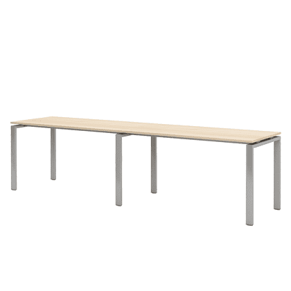 Коллекция Титан Бенч-система линейная на 2 рабочих места ТН316ТР-2х1+ТН316К-22_ПР, 3200х700х742, с пропусками для кабеля