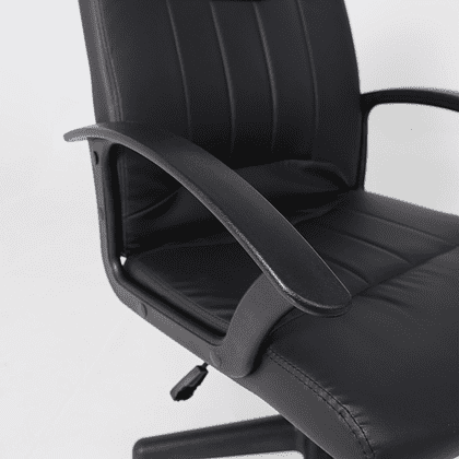 Компьютерное кресло "POLO", экокожа, пластик, черный - 7