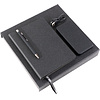 Набор подарочный (ежедневник недатированный Broad, ручка шариковая автоматическая, зарядное устройство Power Bank), черный - 3