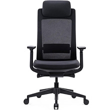 Кресло компьютерное SitZone E-VL002A, сетка, ткань, пластик, черный