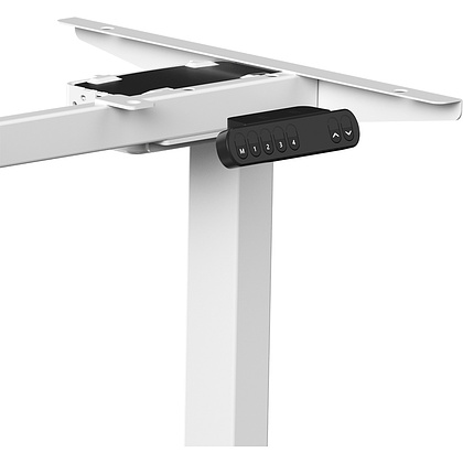 Стол с электроприводом WellDesk Prime 1300x675х18 белый/сосна аланд полярная (9191462+9072455) - 7