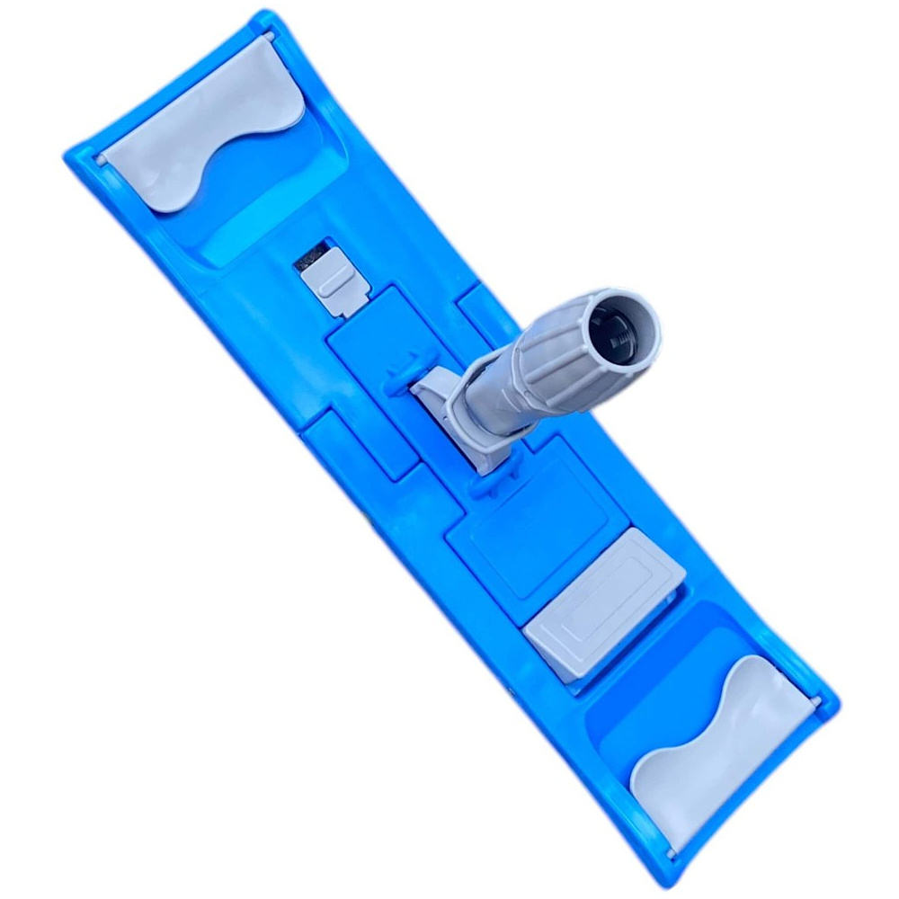 Держатель для мопов с зажимами, 40 см, серый, синий - 3