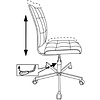 Кресло для персонала "Бюрократ СH-330M/LT", ткань, металл, песочный - 6