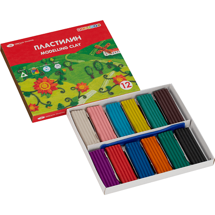 Пластилин "Цветик", 12 цветов - 4