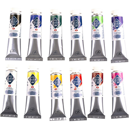 Краски темперные "Мастер Класс колористика", набор 12 цветов, тубы - 5