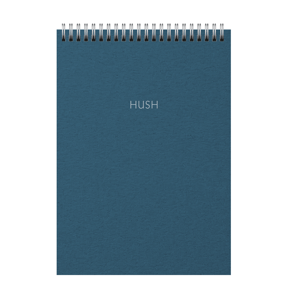 Блокнот "Hush.6", A5, 80 листов, в клетку, синий