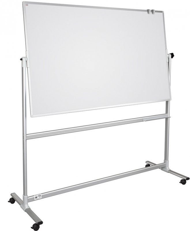 Магнитная доска оборачиваемая мобильная белая